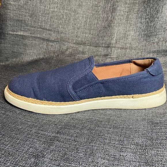 VIONIC Navy Blue Canvas Sneaker Joey Arch Support Shoes Womens 8.5 Comfort - Picture 2 of 8